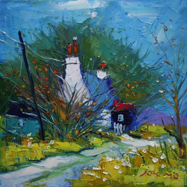 House in the Knapdale woods Argyll 10x10
